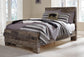 Derekson  Panel Bed With Mirrored Dresser