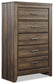 Juararo /California King Panel Headboard Bed With Mirrored Dresser, Chest And Nightstand