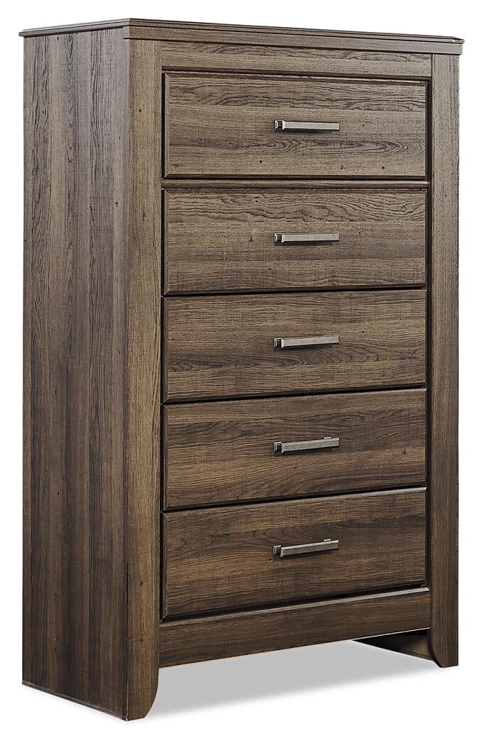 Juararo California  Poster Bed With Mirrored Dresser, Chest And Nightstand