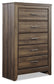 Juararo California  Poster Bed With Mirrored Dresser, Chest And Nightstand