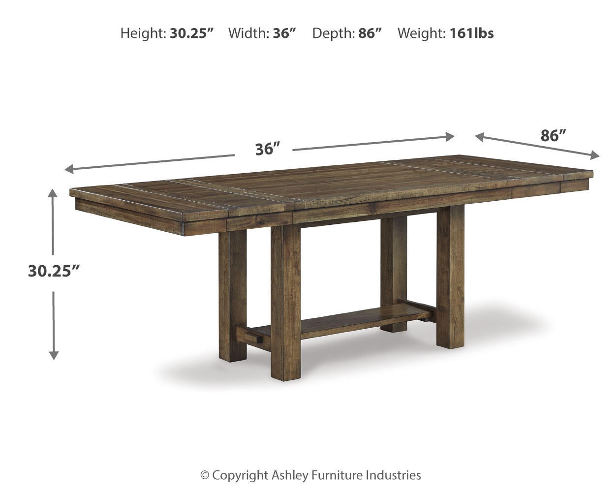 Mesa de comedor Moriville y 6 sillas