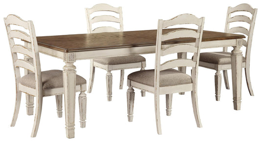 Mesa de comedor Realyn y 4 sillas