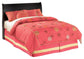 Huey Vineyard  Sleigh Headboard Bed With Mirrored Dresser