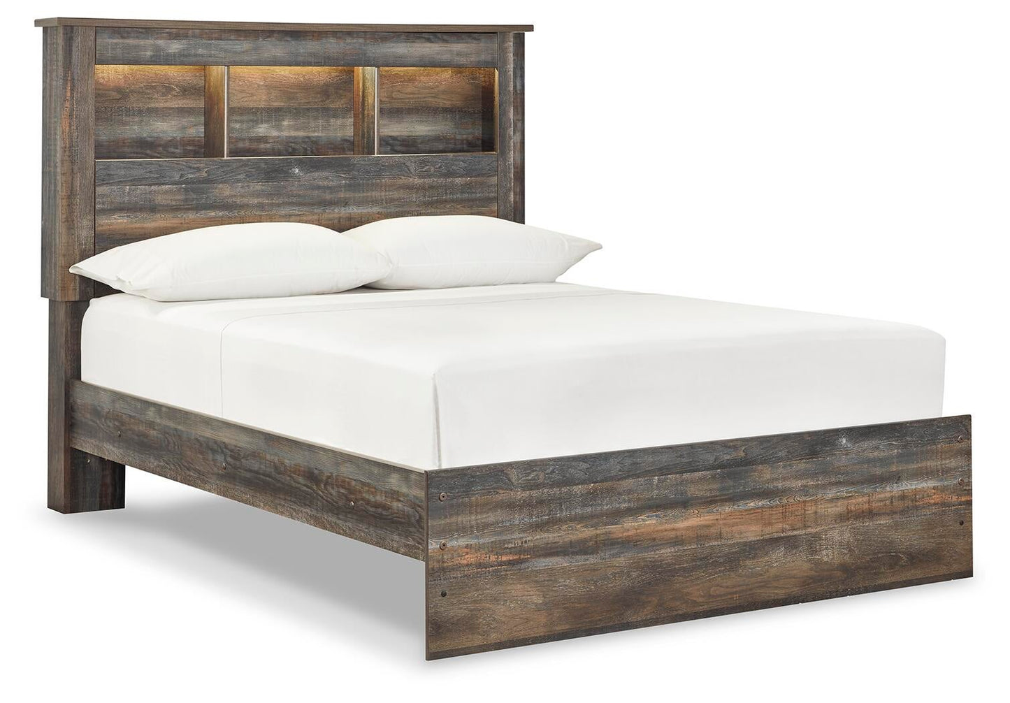 Drystan  Bookcase Bed With Mirrored Dresser