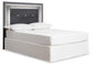 Lodanna  Upholstered Panel Headboard Bed With Mirrored Dresser