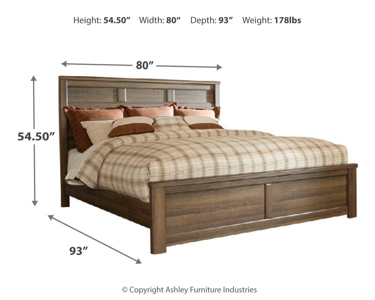 Juararo California  Poster Bed With Mirrored Dresser