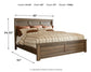 Juararo California  Poster Bed With Mirrored Dresser