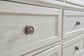Robbinsdale  Sleigh Bed With Storage With Mirrored Dresser