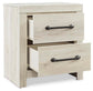 Cambeck  Panel Bed With 2 Storage Drawers With Mirrored Dresser And Nightstand