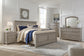 Lettner  Panel Bed With Mirrored Dresser, Chest And Nightstand