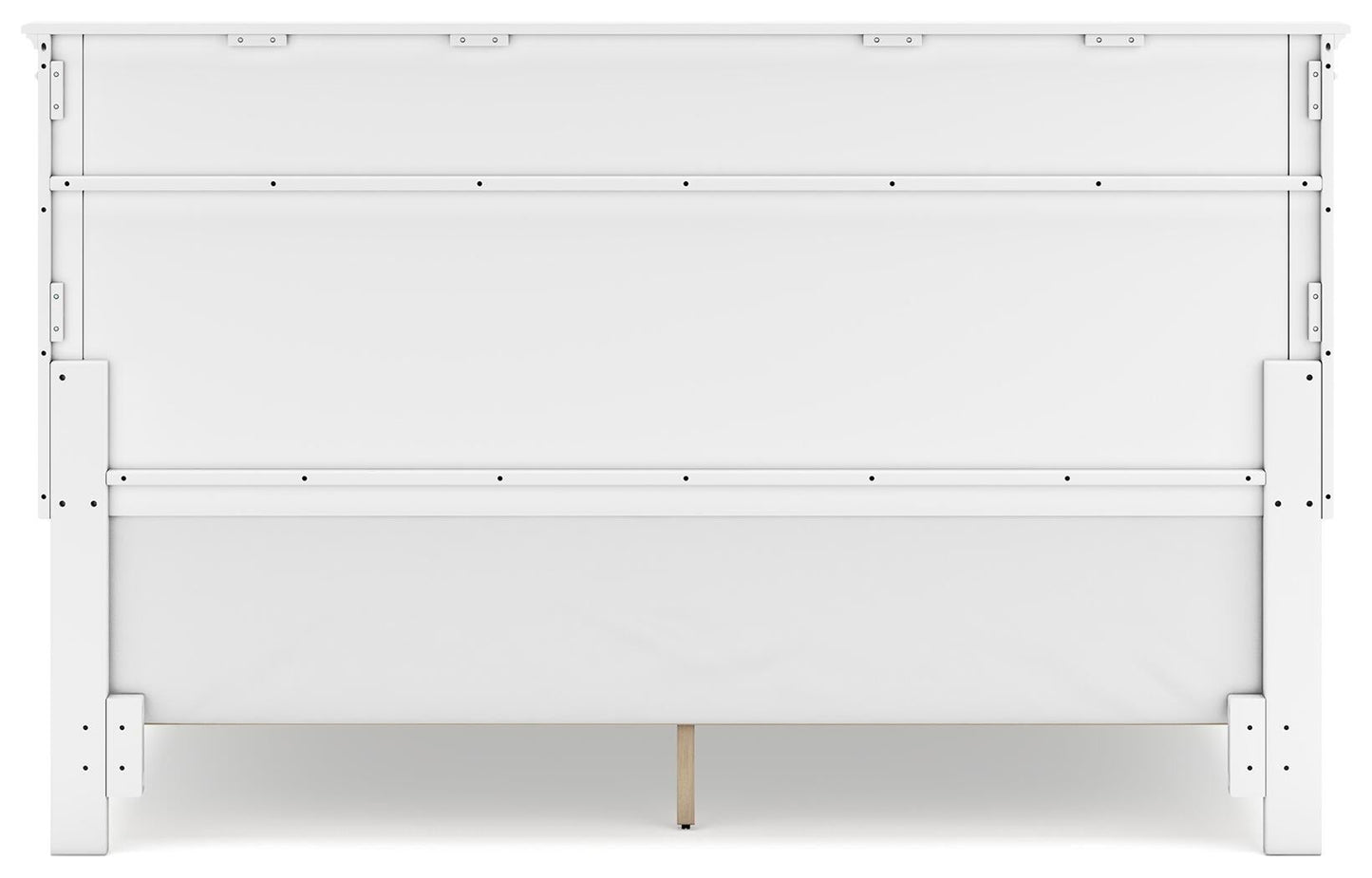 Cama con paneles y cómoda con espejo Fortman