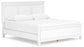 Cama con paneles y cómoda con espejo Fortman