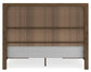 Cabalynn California  Panel Bed With Storage With Mirrored Dresser, Chest And Nightstand