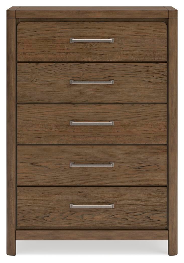 Cabalynn California  Panel Bed With Storage With Mirrored Dresser, Chest And Nightstand