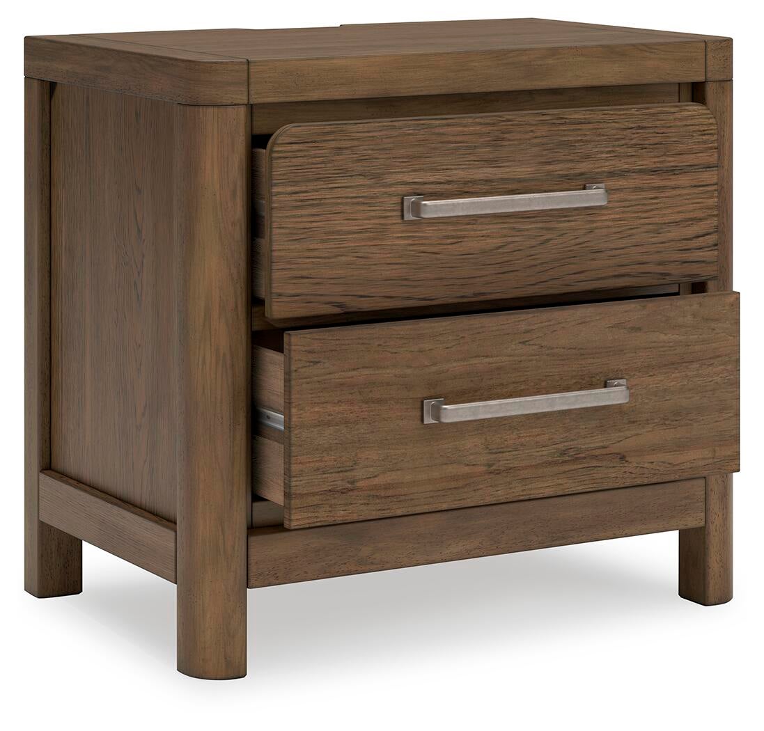Cabalynn California  Panel Bed With Storage With Mirrored Dresser, Chest And Nightstand
