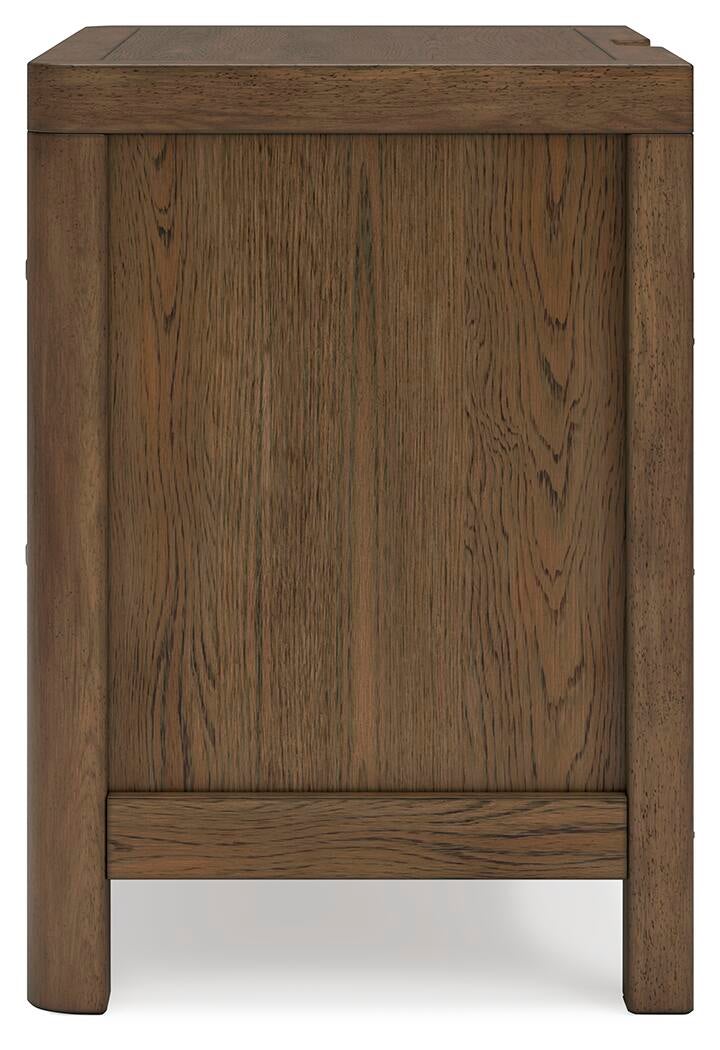 Cabalynn California  Panel Bed With Storage With Mirrored Dresser, Chest And Nightstand