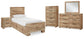 Hyanna  Panel Bed With 2 Side Storage, Dresser, Mirror, Chest And Nightstand