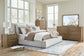 Cabalynn  Upholstered Bed With Mirrored Dresser, Chest And Nightstand