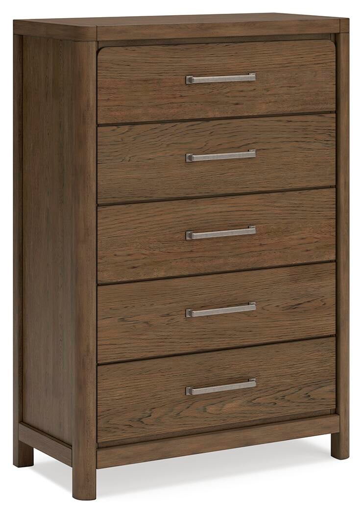 Cabalynn  Upholstered Bed With Mirrored Dresser, Chest And Nightstand