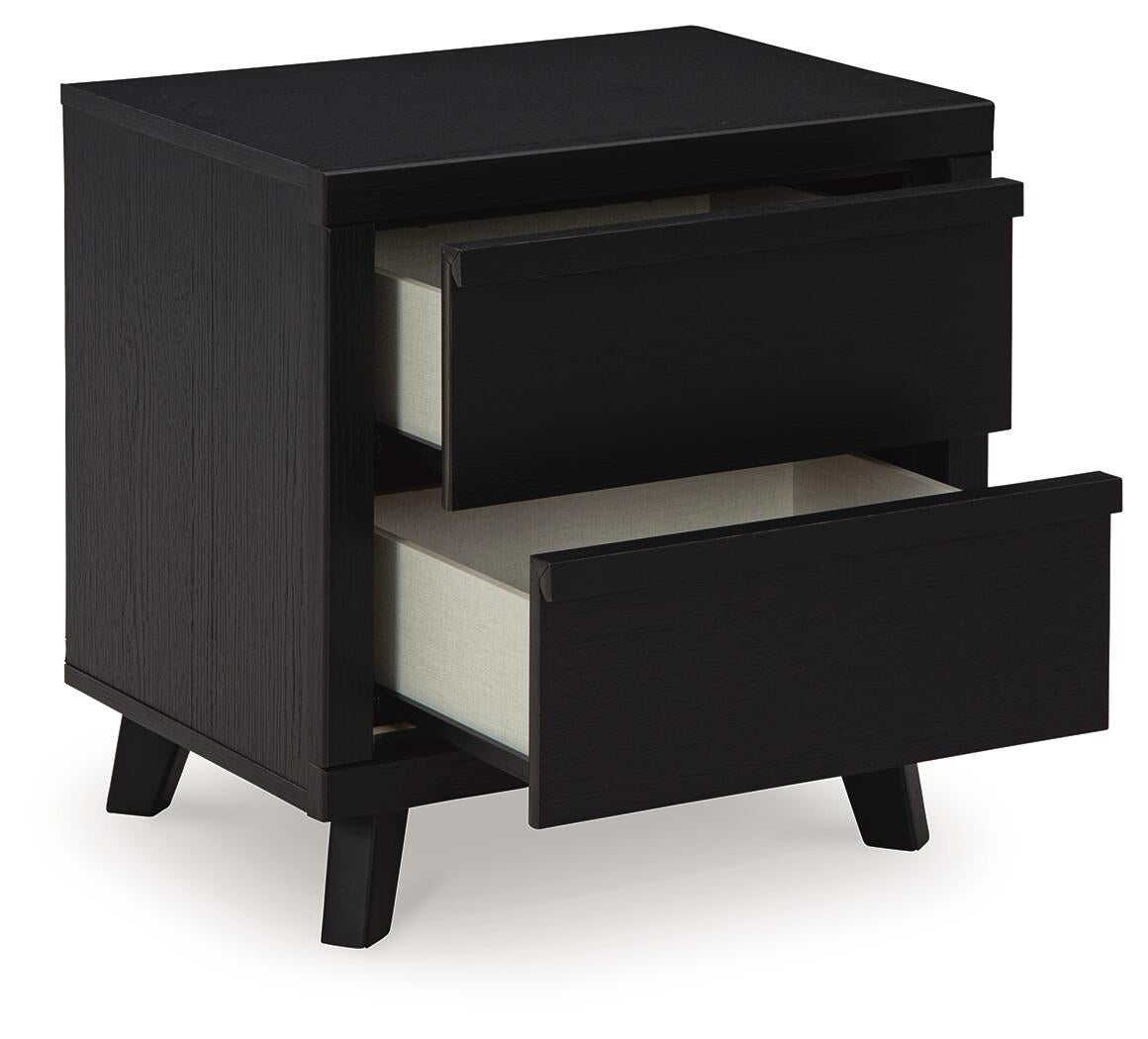 Danziar  Panel Bed, Dresser, Mirror And Nightstand