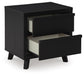 Danziar  Panel Bed, Dresser, Mirror And Nightstand