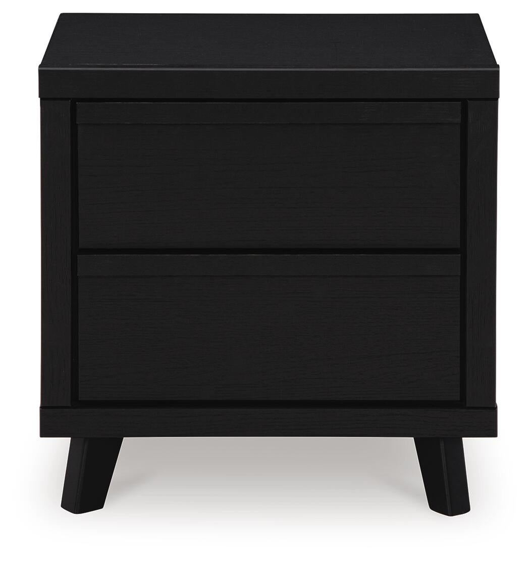 Danziar  Panel Bed, Dresser, Mirror And Nightstand