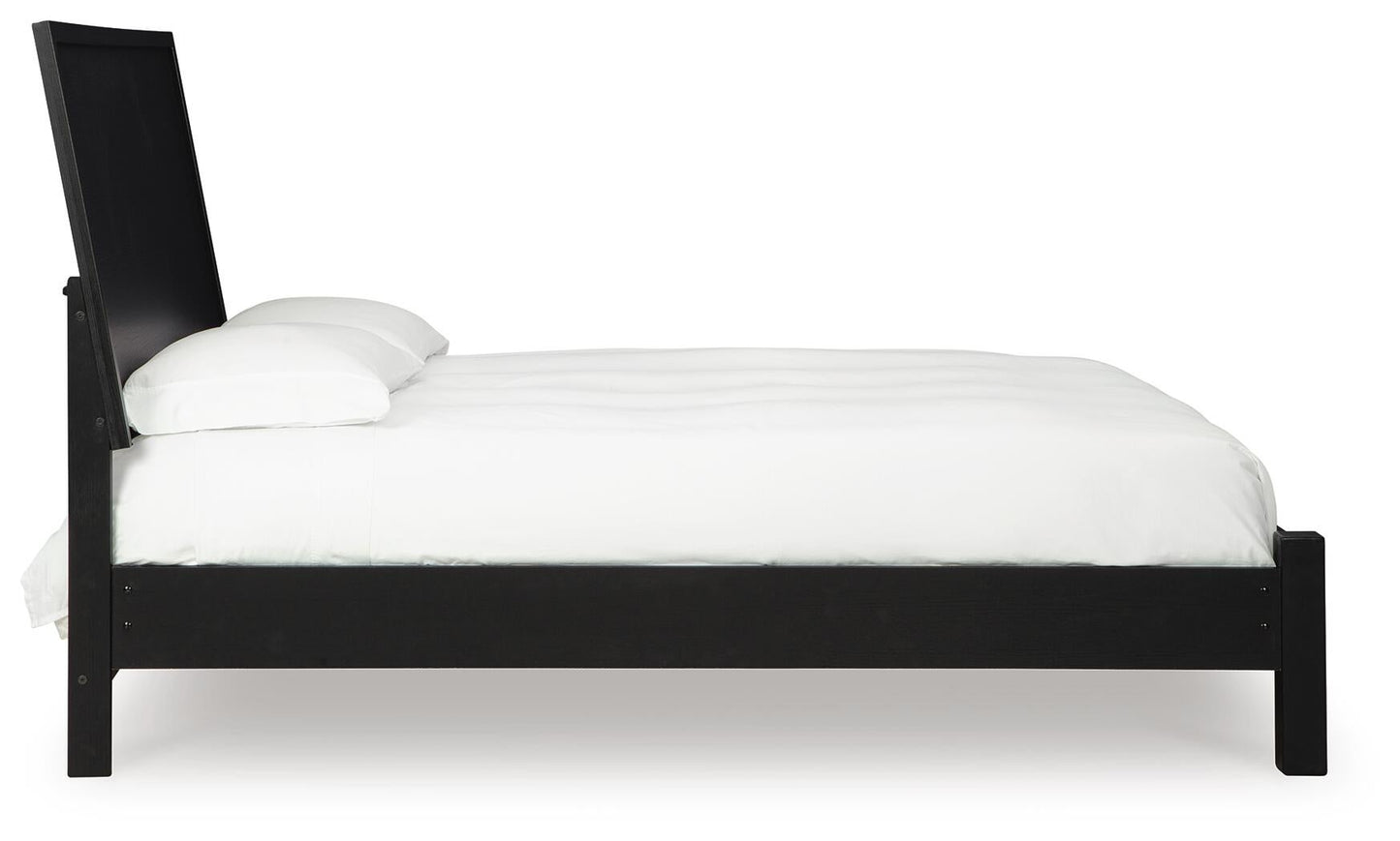 Cama con paneles, cómoda y espejo Danziar