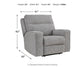 Sofá, sofá de dos plazas y sillón reclinable Biscoe