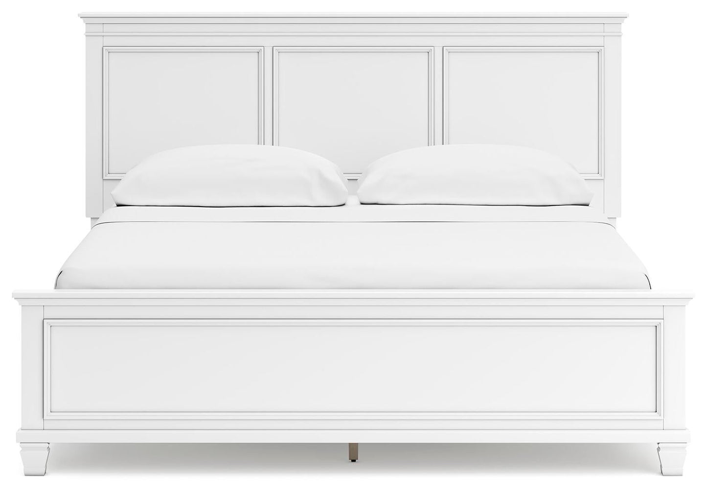 Fortman California  Panel Bed With Mirrored Dresser, Chest And Nightstand