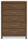 Cabalynn California  Upholstered Bed With Mirrored Dresser, Chest And Nightstand