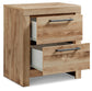 Hyanna  Panel Bed With 1 Side Storage, Dresser, Mirror, Chest And Nightstand