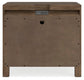 Cabalynn California  Upholstered Bed With Mirrored Dresser And Nightstand
