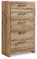 Hyanna  Panel Storage Bed With 2 Under Bed Storage Drawer, Dresser, Mirror, Chest And Nightstand