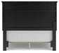 Lanolee  Panel Bed With Mirrored Dresser