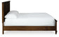 Danabrin  Panel Bed With Mirrored Dresser