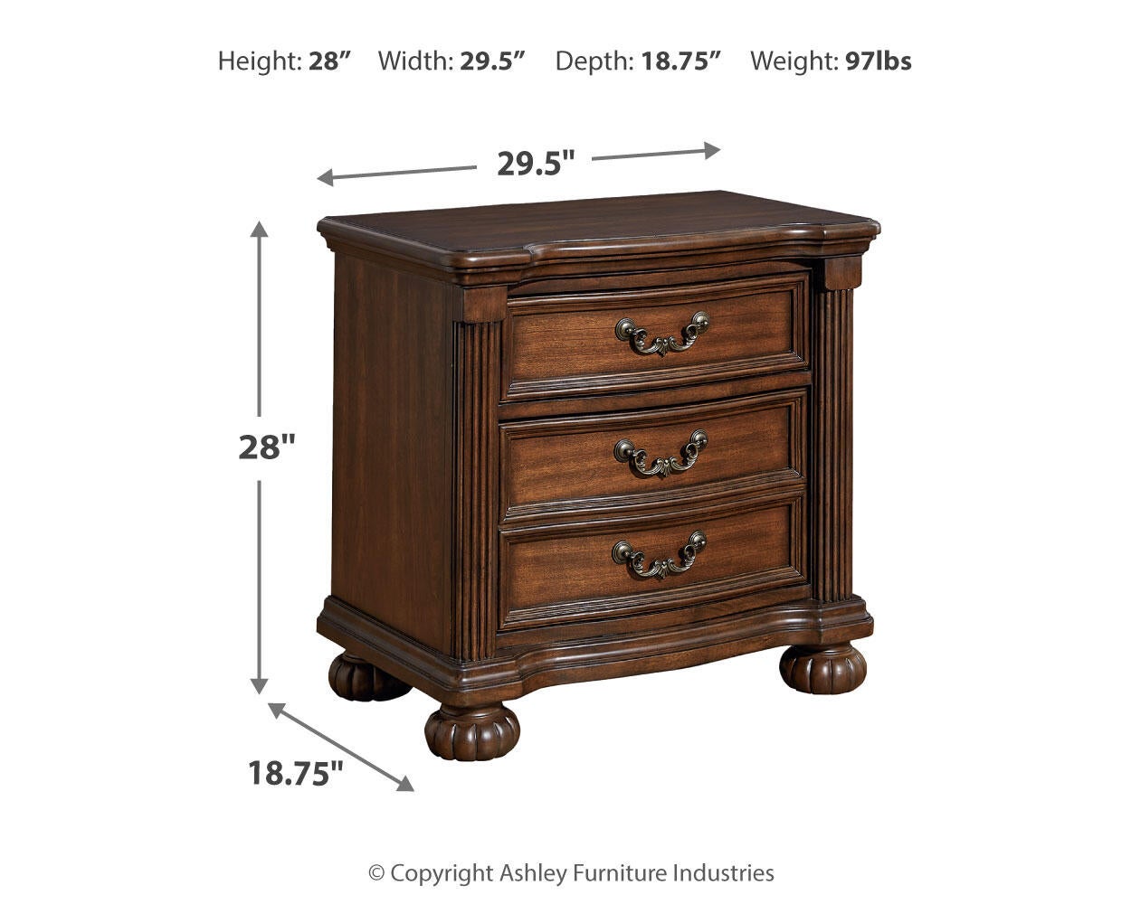 Lavinton  Poster Bed, Dresser, Mirror, Chest And Nightstand