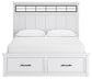 Ashbryn California  Panel Storage Bed, Dresser, Mirror And Nightstand