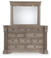 Blairhurst California  Panel Bed, Dresser, Mirror, Chest And Nightstand
