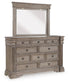 Blairhurst California  Panel Bed, Dresser, Mirror, Chest And Nightstand