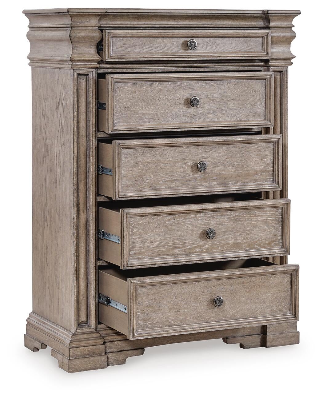 Blairhurst California  Panel Bed, Dresser, Mirror, Chest And Nightstand