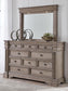 Blairhurst California  Panel Bed, Dresser, Mirror, Chest And Nightstand