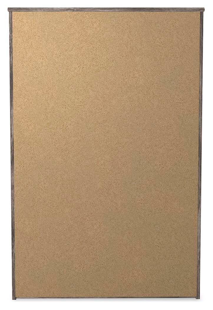 Cama con panel, tocador, espejo, cómoda y mesita de noche Ralinksi