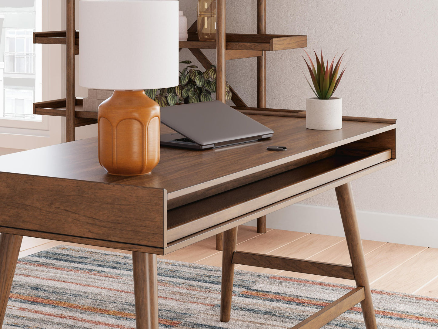 Ashley Express - Lyncott Home Office Desk with Chair and Storage