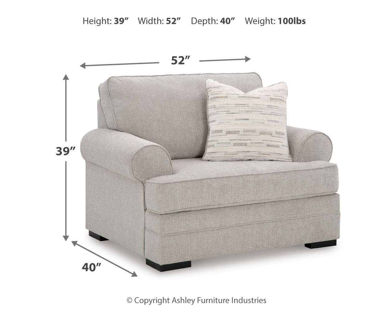 Sofá chaise, sillón y otomana Eastonbridge