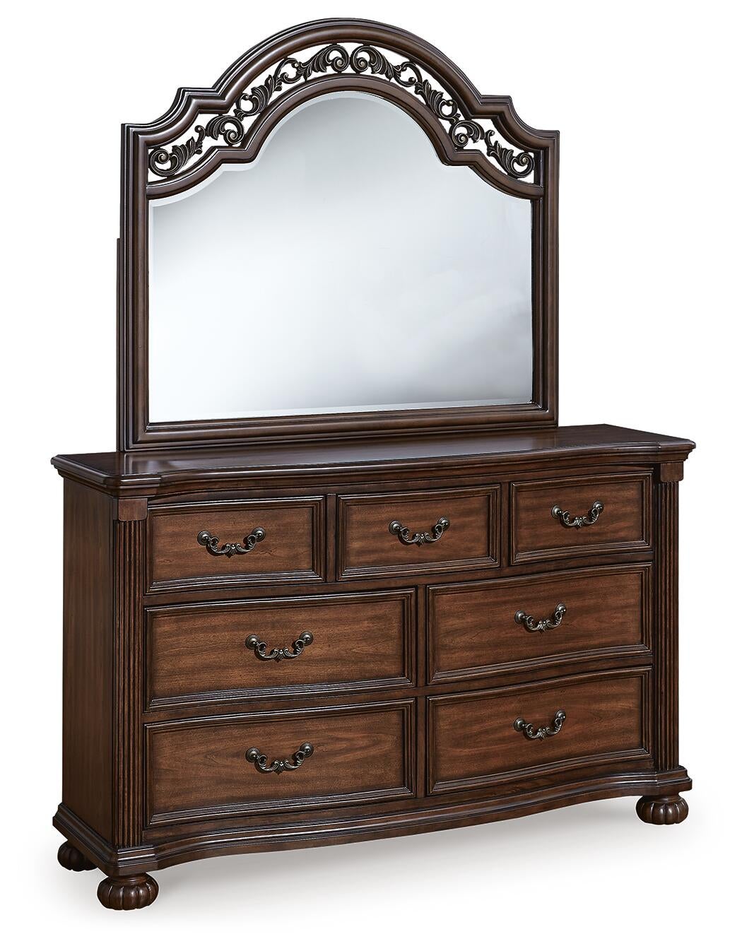 Lavinton California  Poster Bed, Dresser, Mirror, Chest And Nightstand