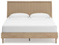 Cielden  Panel Bed With Mirrored Dresser