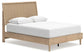 Cama con paneles Cielden con tocador con espejo y mesita de noche