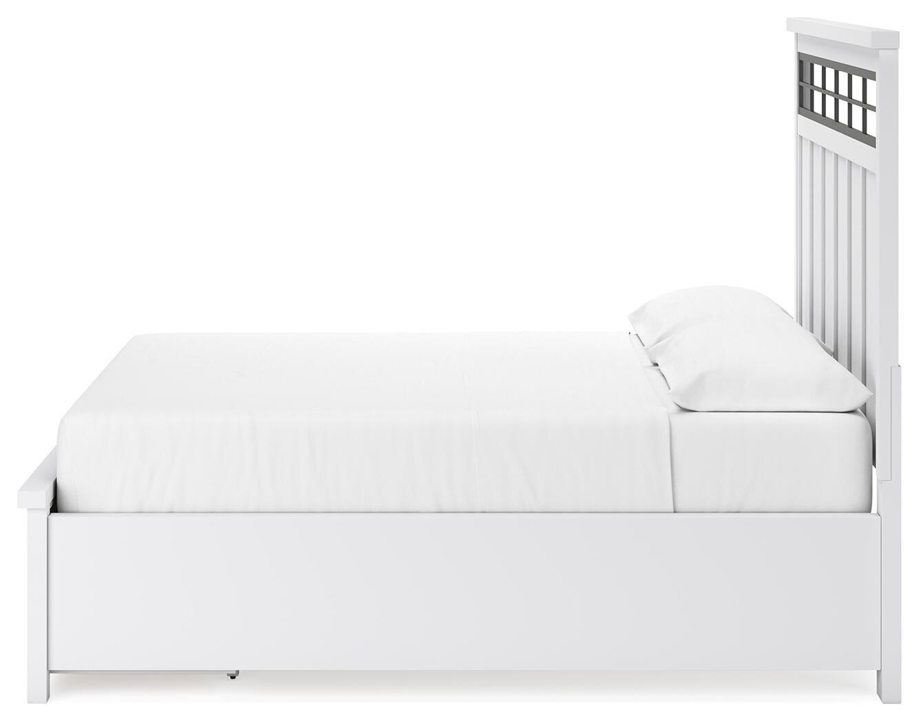 Cama con almacenaje, cómoda y espejo Ashbryn California