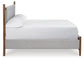 Lyncott  Upholstered Bed With Mirrored Dresser