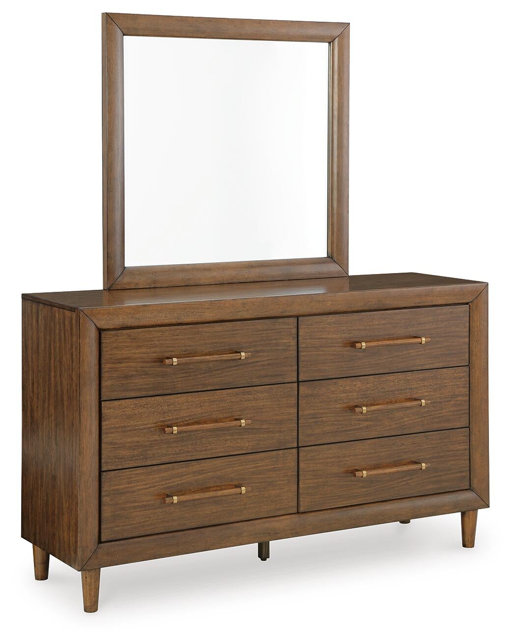 Lyncott California  Upholstered Bed, Dresser, Mirror, Chest And Nightstand